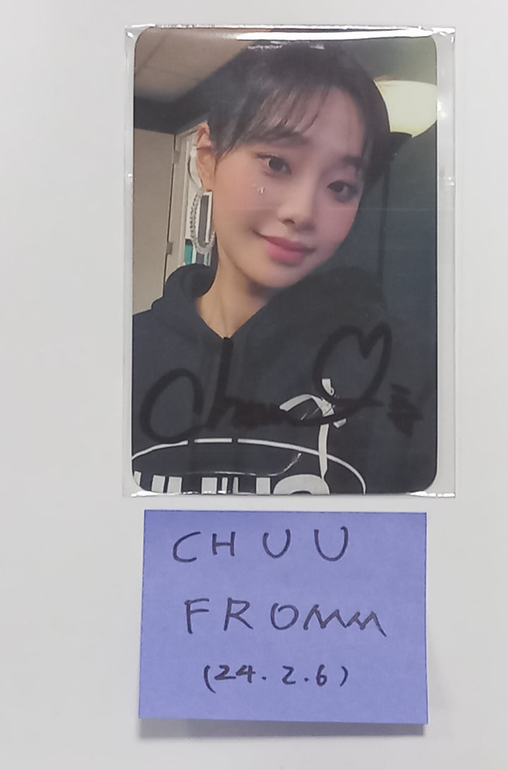 CHUU "Howl" - Hand Autographed(Signed) Fromm Lucky Draw Event Photocard [24.2.6] - HALLYUSUPERSTORE