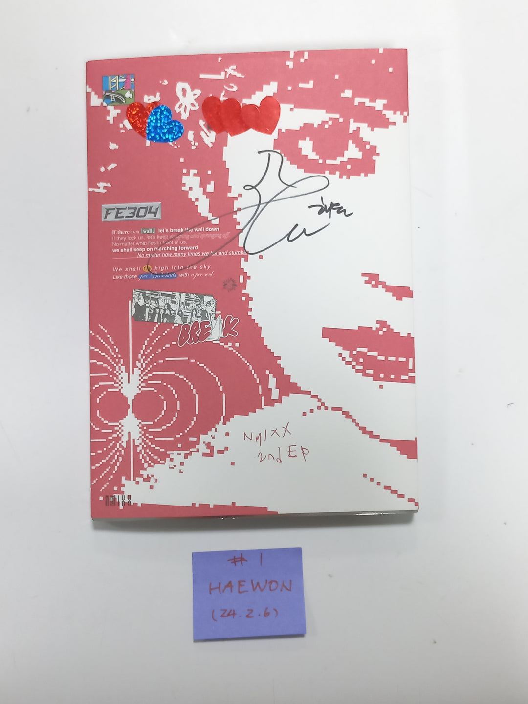 NMIXX "Fe3O4: Break" - Hand Autographed(Signed) Album [24.2.6] - HALLYUSUPERSTORE