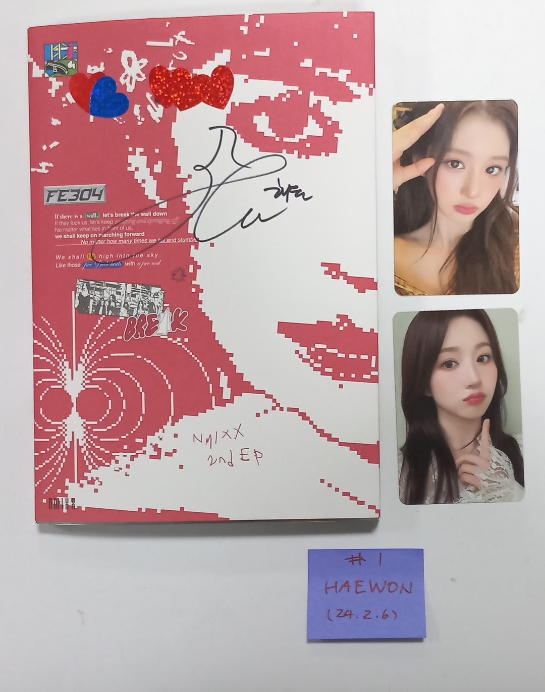 NMIXX "Fe3O4: Break" - Hand Autographed(Signed) Album [24.2.6] - HALLYUSUPERSTORE