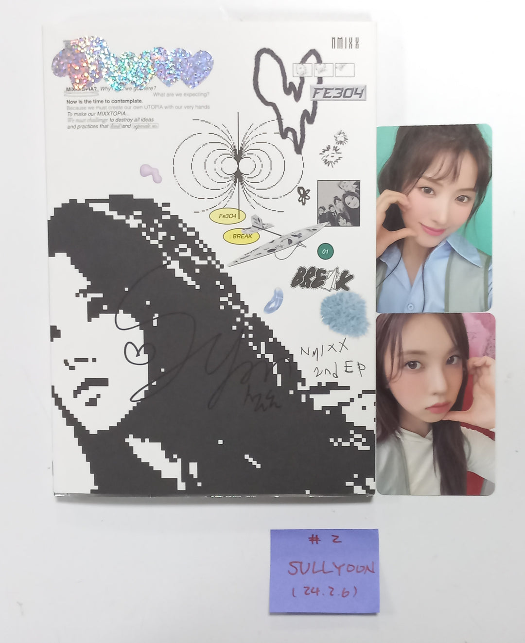 NMIXX "Fe3O4: Break" - Hand Autographed(Signed) Album [24.2.6] - HALLYUSUPERSTORE