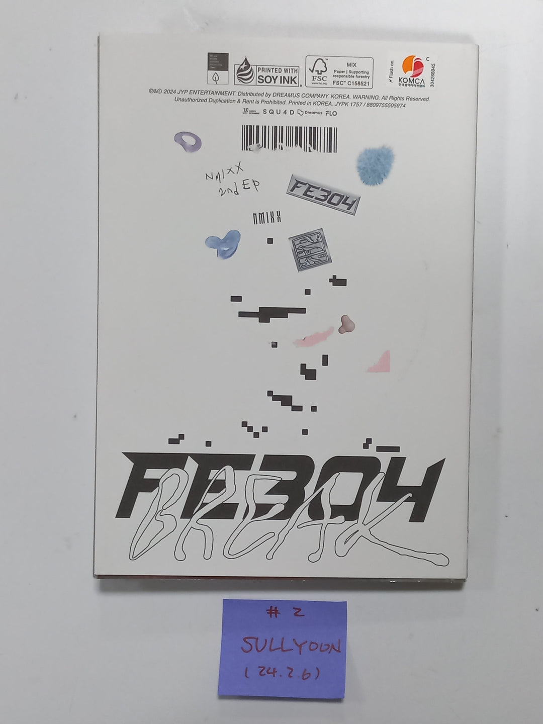 NMIXX "Fe3O4: Break" - Hand Autographed(Signed) Album [24.2.6] - HALLYUSUPERSTORE