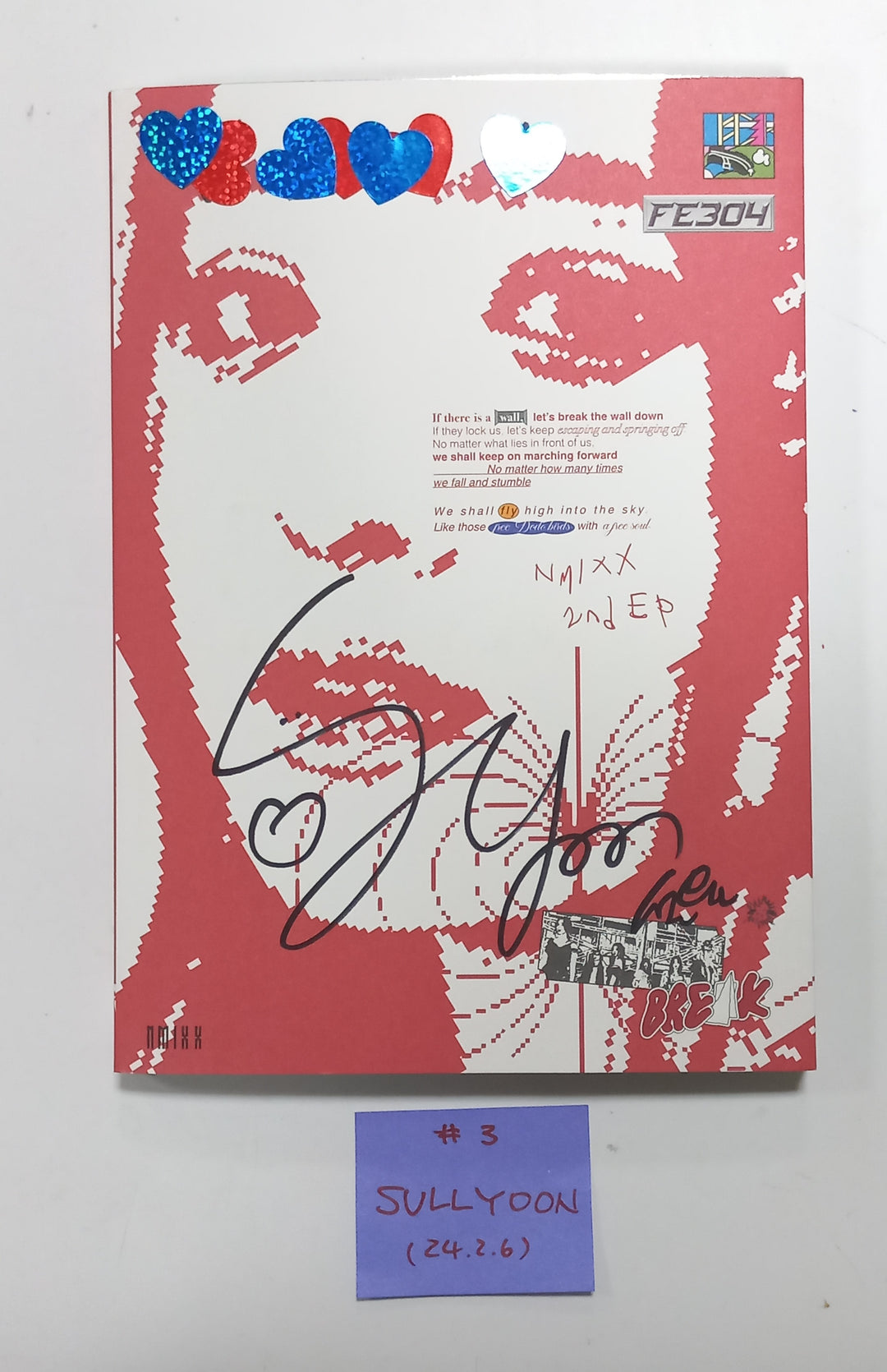 NMIXX "Fe3O4: Break" - Hand Autographed(Signed) Album [24.2.6] - HALLYUSUPERSTORE