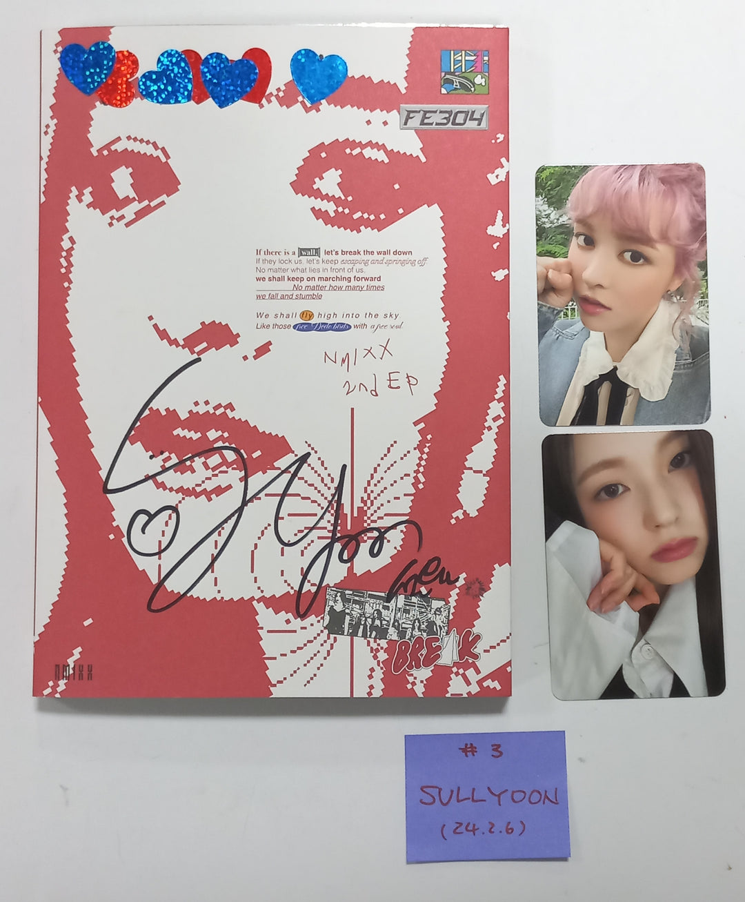 NMIXX "Fe3O4: Break" - Hand Autographed(Signed) Album [24.2.6] - HALLYUSUPERSTORE