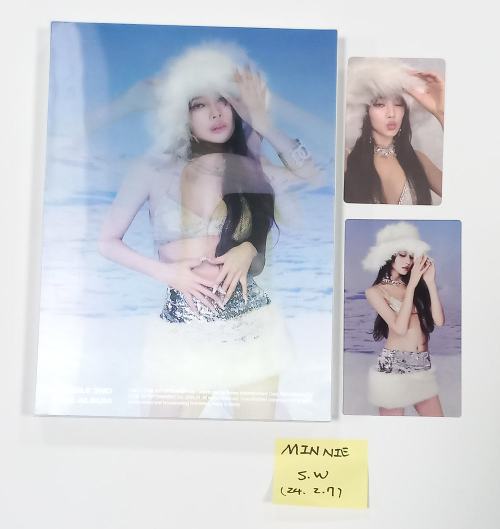 Minnie (Of (g) I-DLE) "2" 2nd Full Album - Hand Autographed(Signed) Album [24.2.7] - HALLYUSUPERSTORE