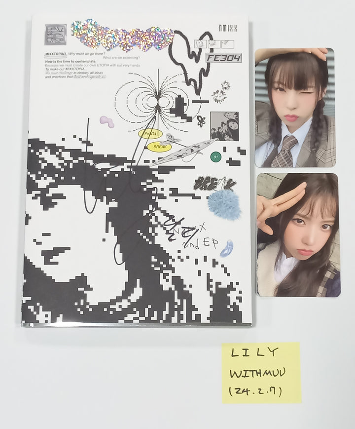 LILY (Of NMIXX) "Fe3O4: Break" - Hand Autographed(Signed) Album [24.2.7] - HALLYUSUPERSTORE