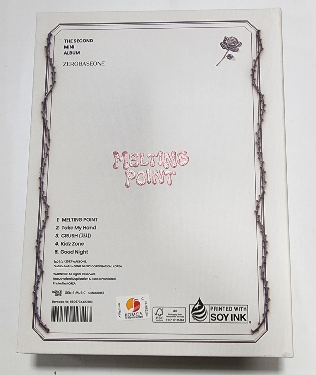 Sunghanbin (Of ZEROBASEONE (ZB1) "MELTING POINT" - Hand Autographed(Signed) Album [24.2.7] - HALLYUSUPERSTORE