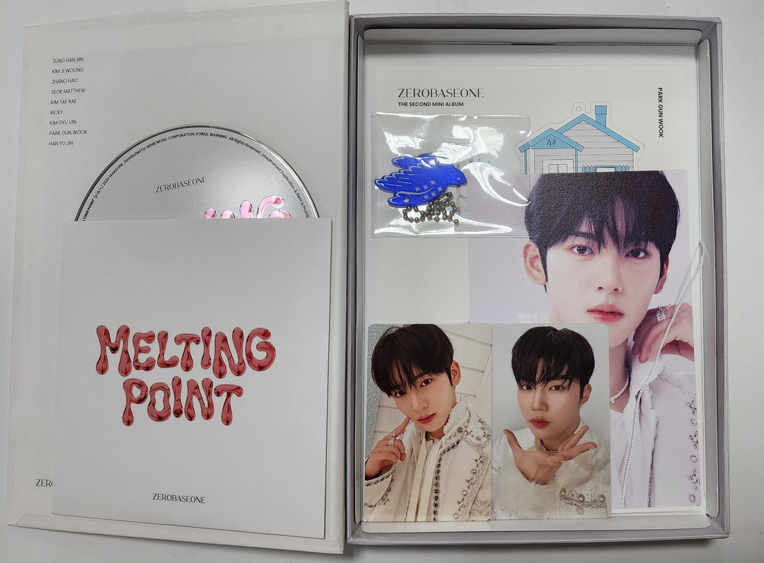 Sunghanbin (Of ZEROBASEONE (ZB1) "MELTING POINT" - Hand Autographed(Signed) Album [24.2.7] - HALLYUSUPERSTORE