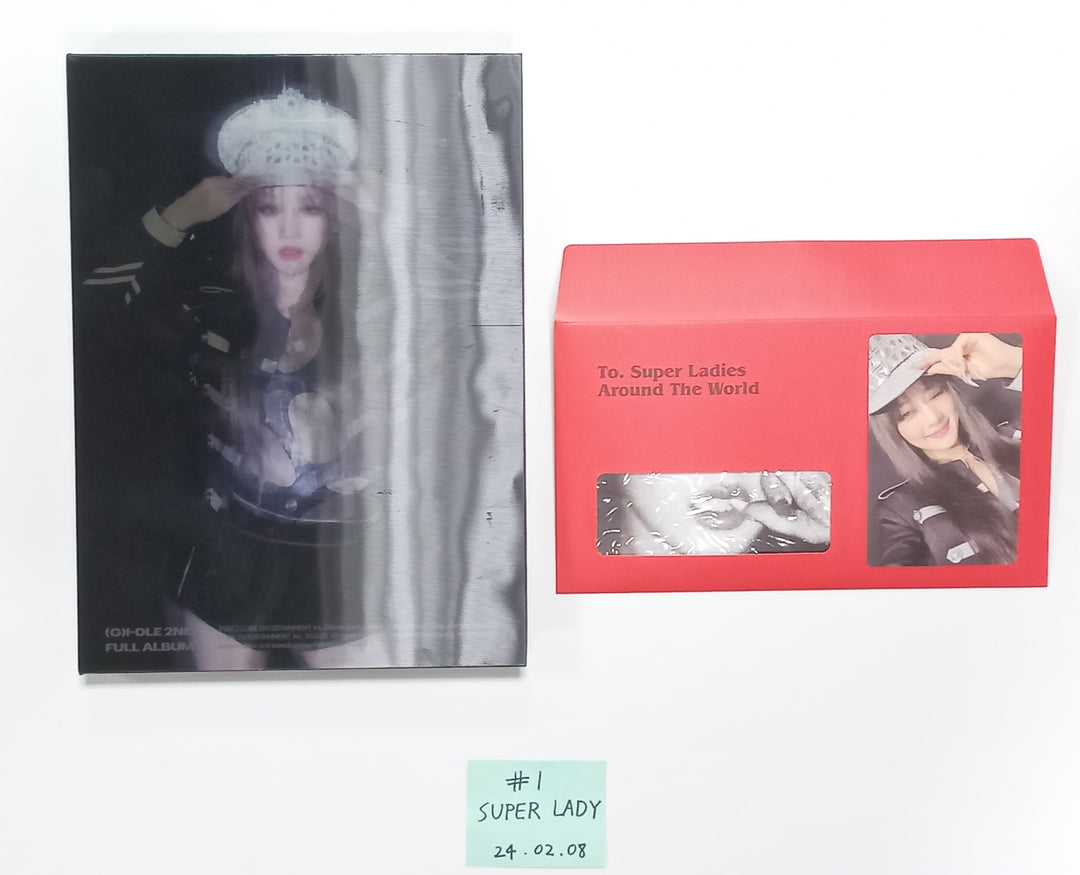 (g) I-DLE "2" 2nd Full Album - Hand Autographed(Signed) Promo Album [24.2.8] (Restocked 2/9) - HALLYUSUPERSTORE