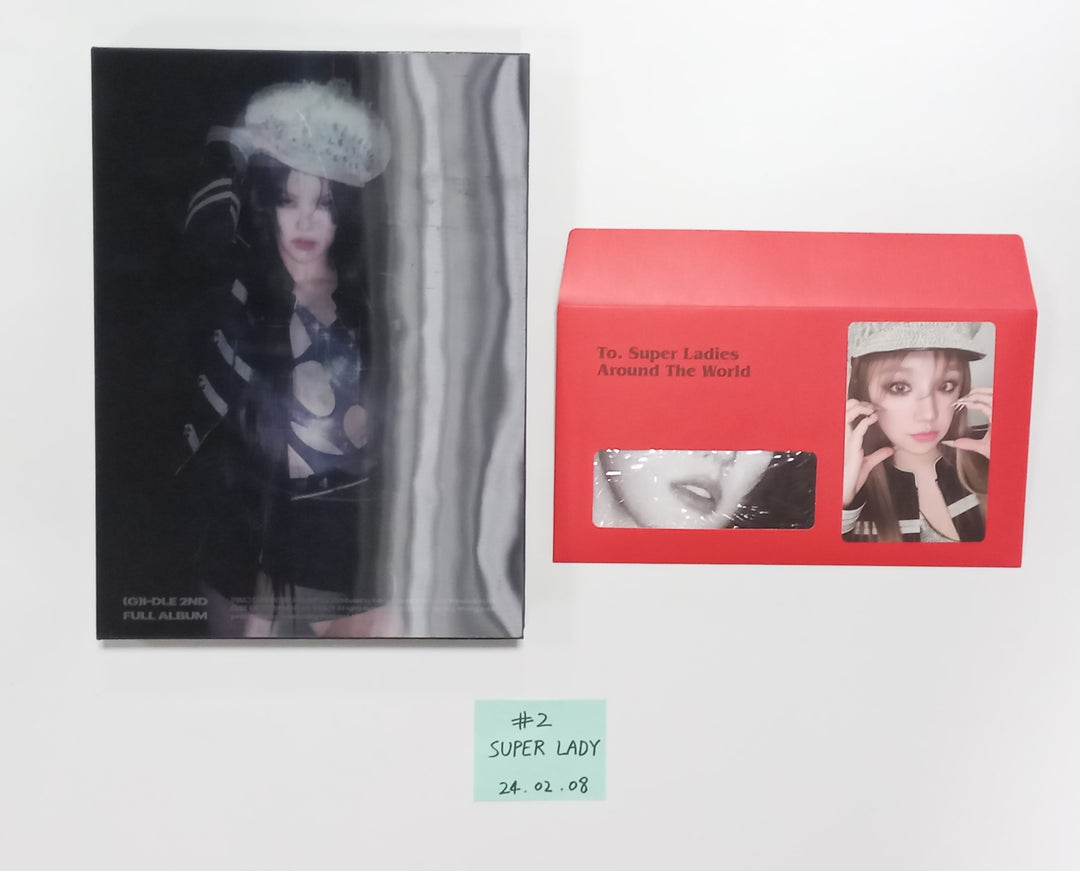 (g) I-DLE "2" 2nd Full Album - Hand Autographed(Signed) Promo Album [24.2.8] (Restocked 2/9) - HALLYUSUPERSTORE