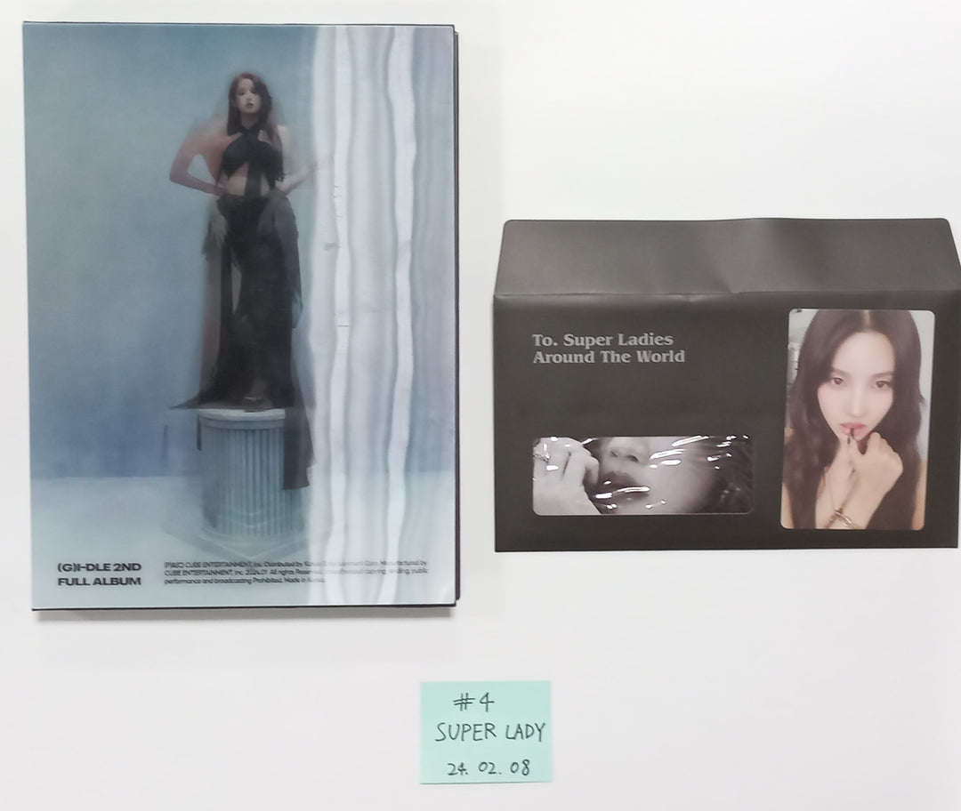 (g) I-DLE "2" 2nd Full Album - Hand Autographed(Signed) Promo Album [24.2.8] (Restocked 2/9) - HALLYUSUPERSTORE