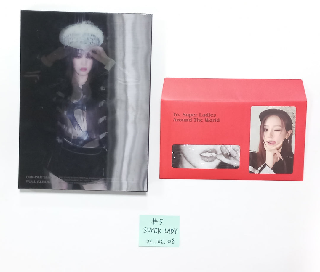 (g) I-DLE "2" 2nd Full Album - Hand Autographed(Signed) Promo Album [24.2.8] (Restocked 2/9) - HALLYUSUPERSTORE