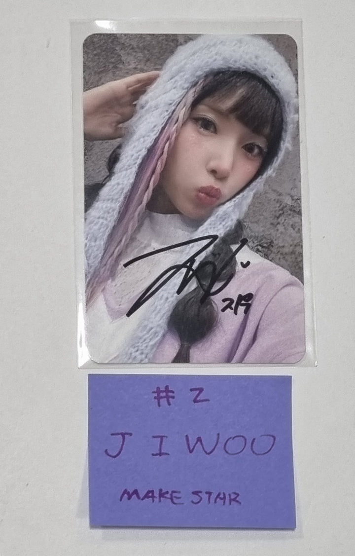JIWOO (Of NMIXX) "Fe3O4: BREAK" - Hand Autographed(Signed) Photocard [24.2.13] - HALLYUSUPERSTORE