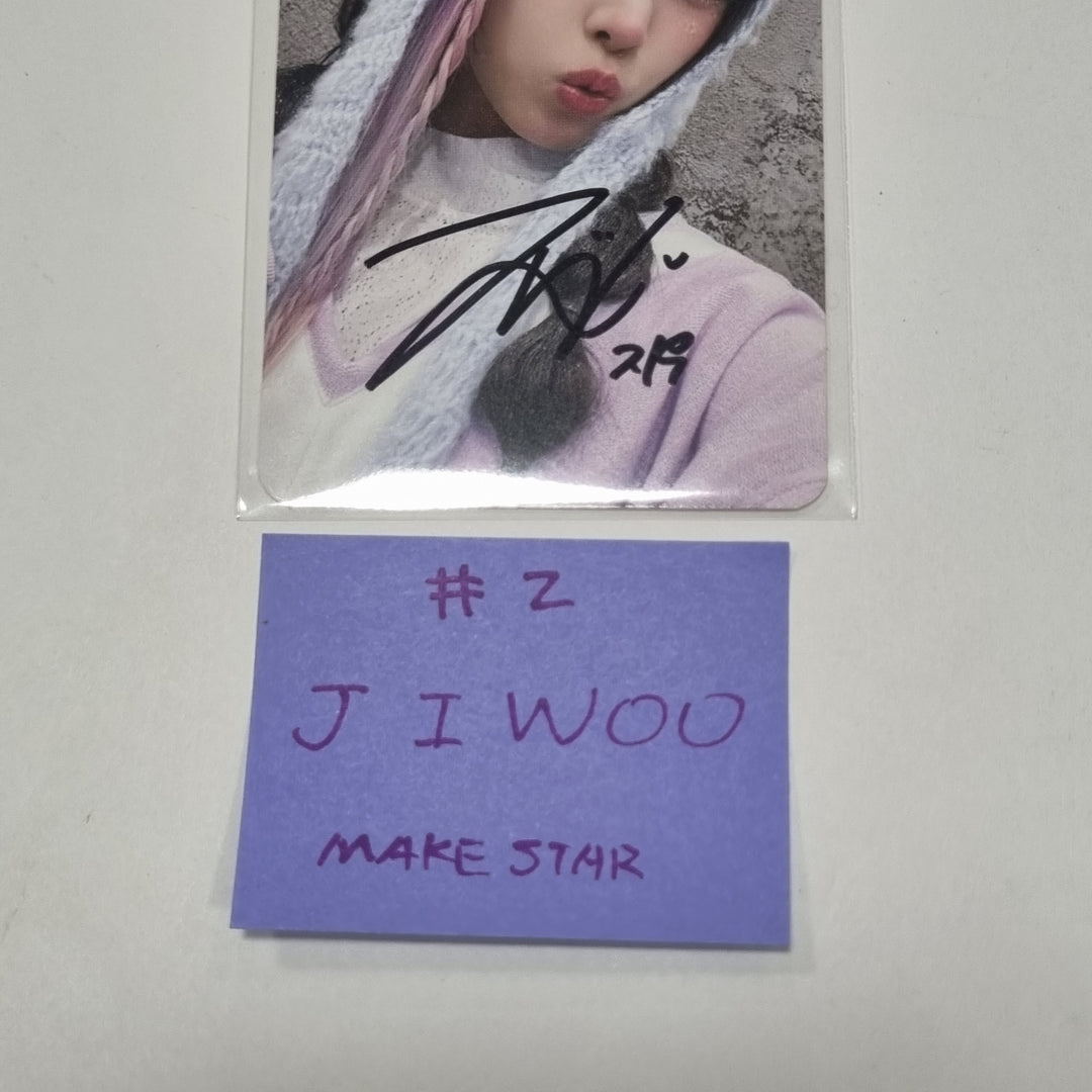 JIWOO (Of NMIXX) "Fe3O4: BREAK" - Hand Autographed(Signed) Photocard [24.2.13] - HALLYUSUPERSTORE