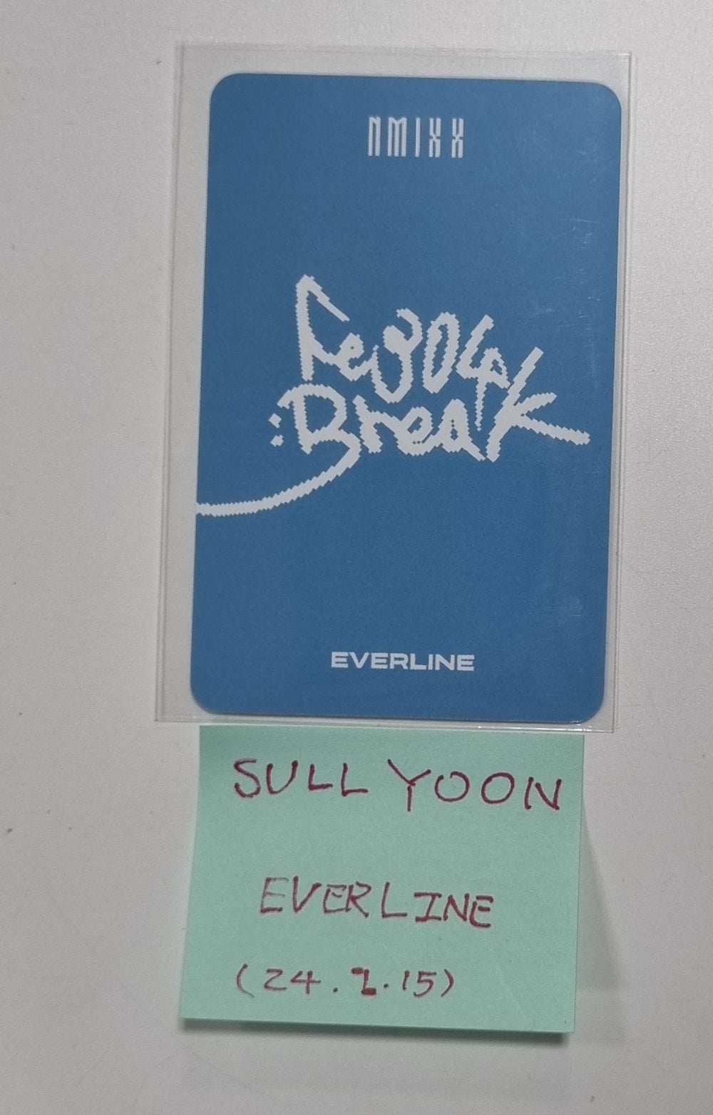 Sullyoon (Of NMIXX) "Fe3O4: BREAK" - Everline Fansign Event Photocard [24.2.15] - HALLYUSUPERSTORE