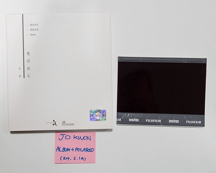 JO KWON "횡단보도" - Hand Autographed(Signed) Promo Album &amp; Big Polaroid [24.2.19] - HALLYUSUPERSTORE