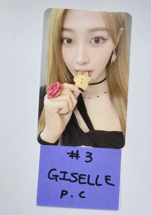 Aespa "Pink Christmas" - Official Trading Photocard [24.2.19] - HALLYUSUPERSTORE