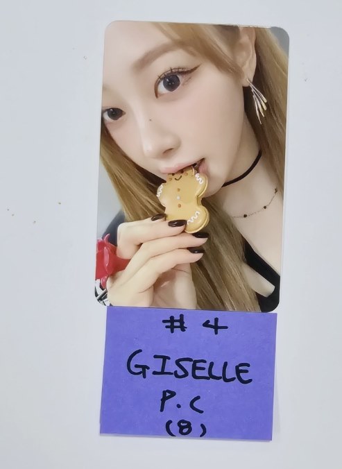 Aespa "Pink Christmas" - Official Trading Photocard [24.2.19] - HALLYUSUPERSTORE