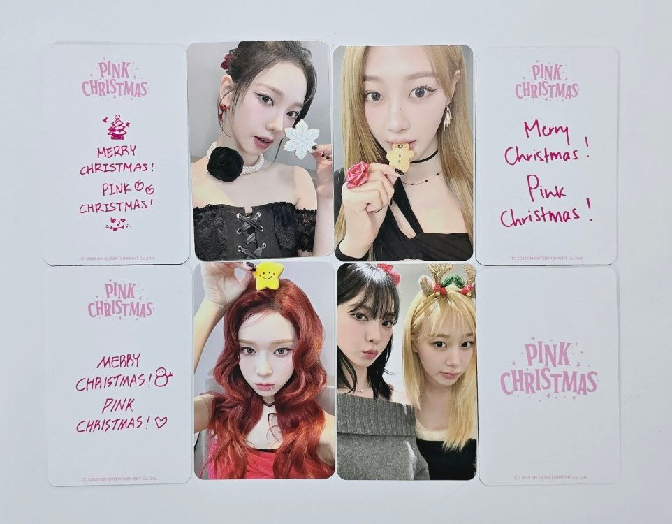 Aespa "Pink Christmas" - Official Trading Photocard [24.2.19] - HALLYUSUPERSTORE