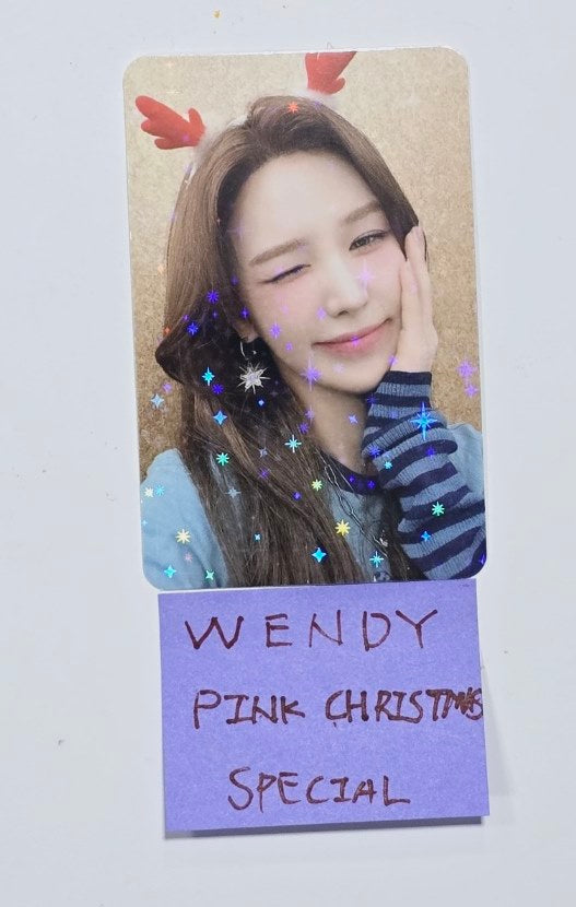 Wendy (Of Red Velvet) "Pink Christmas" - Official Trading Special Glitter Photocard [24.2.19] - HALLYUSUPERSTORE