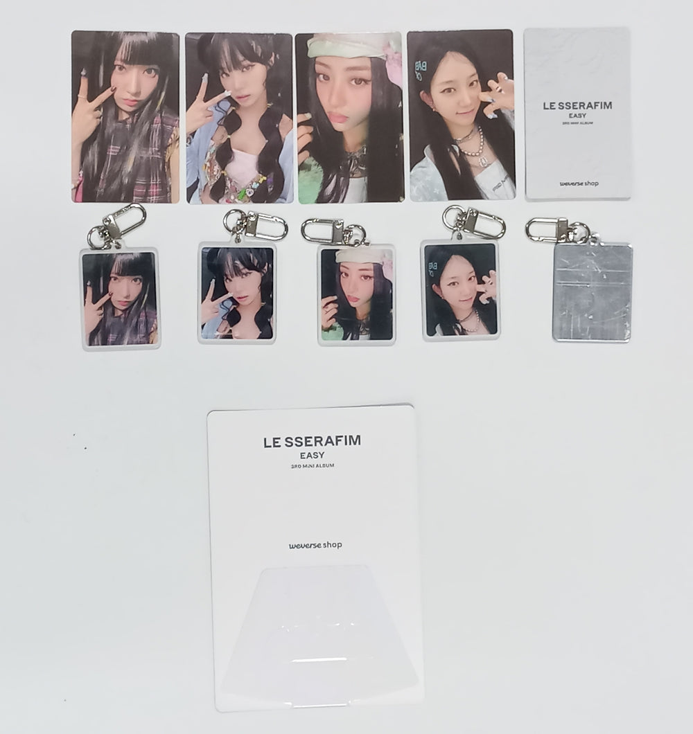 Le Sserafim 3rd Mini "EASY" - Weverse Shop Pre-Order Benefit Photocard, Keyring, Stand Photo [24.02.21] [Restocked 2/22] - HALLYUSUPERSTORE