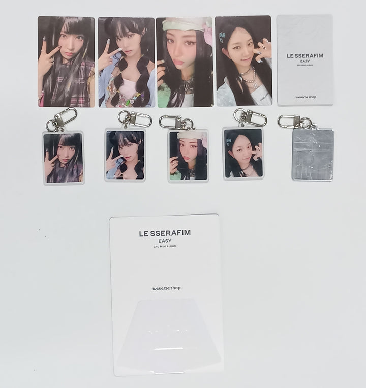 Le Sserafim 3rd Mini "EASY" - Weverse Shop Pre-Order Benefit Photocard, Keyring, Stand Photo [24.02.21] [Restocked 2/22] - HALLYUSUPERSTORE
