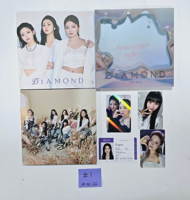 Tri.Be 4th Single "Diamond" - Hand Autographed(Signed) Promo Album [24.2.22] - HALLYUSUPERSTORE