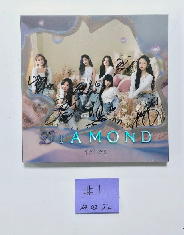 Tri.Be 4th Single "Diamond" - Hand Autographed(Signed) Promo Album [24.2.22] - HALLYUSUPERSTORE