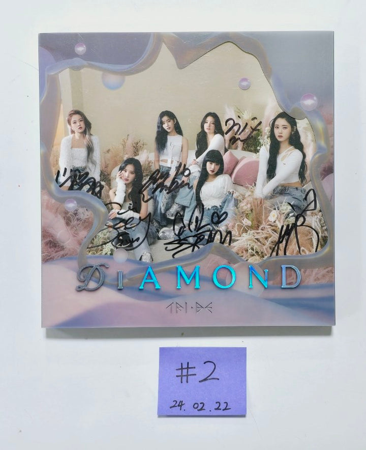 Tri.Be 4th Single "Diamond" - Hand Autographed(Signed) Promo Album [24.2.22] - HALLYUSUPERSTORE
