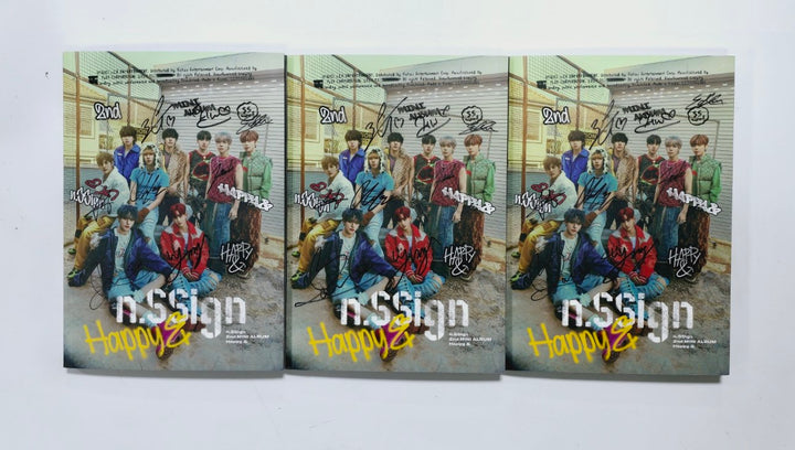 N.SSign 2nd Mini "Happy&amp;" - Hand Autographed(Signed) Promo Album [24.2.22] - HALLYUSUPERSTORE