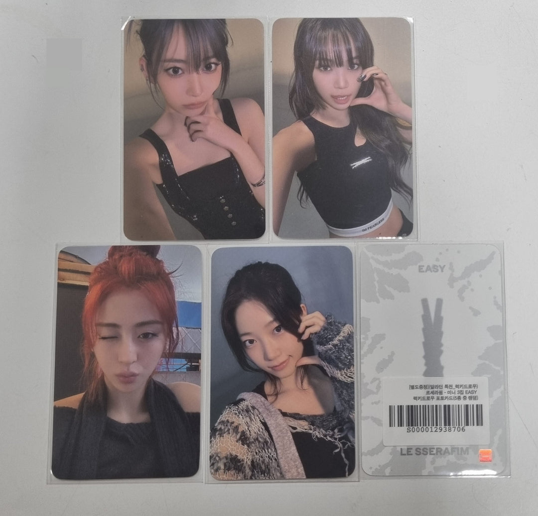 Le Sserafim 3rd Mini "EASY" - Aladin Lucky Draw Event Photocards Set (5EA) [24.02.23] - HALLYUSUPERSTORE