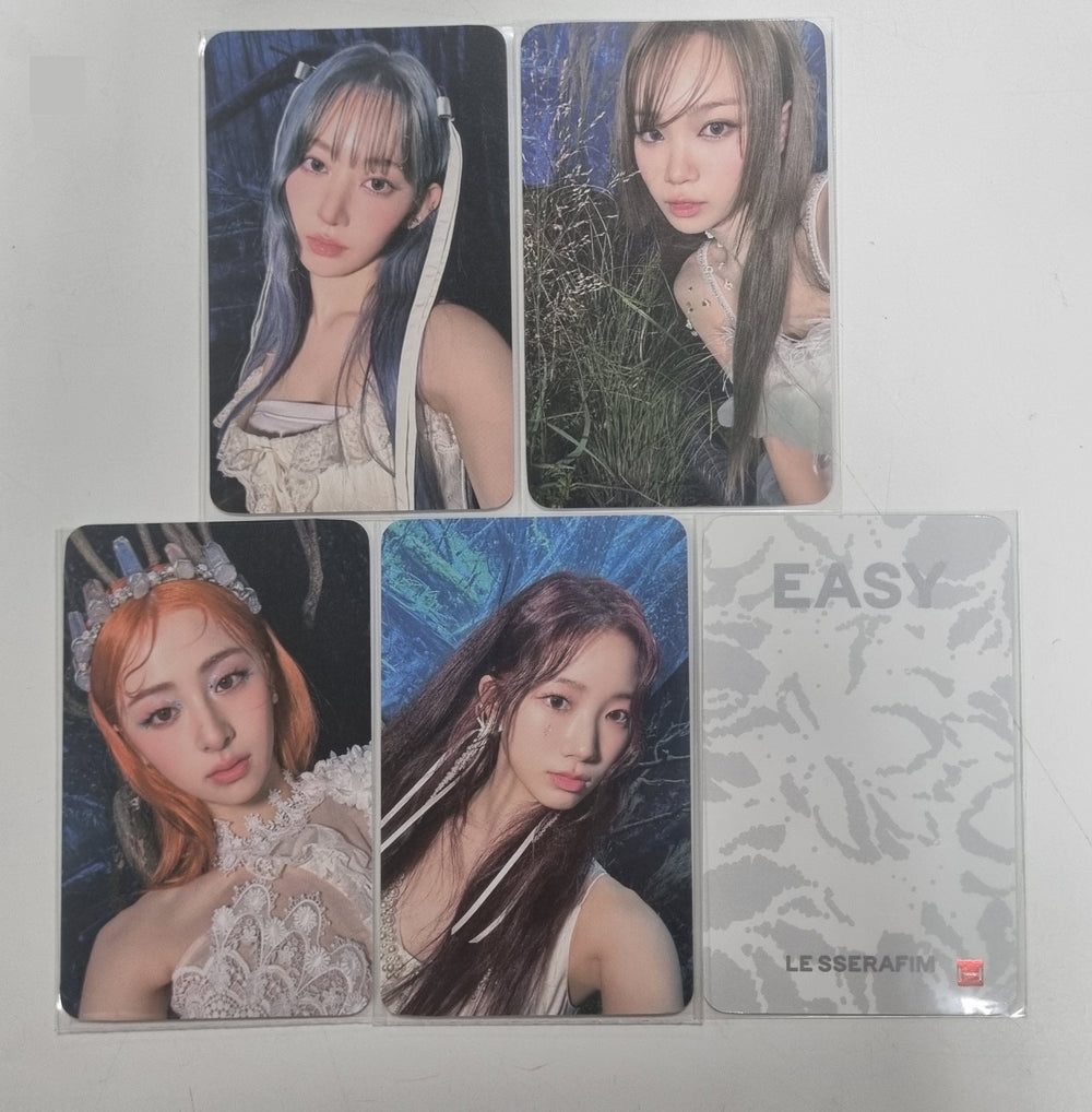 Le Sserafim 3rd Mini "EASY" - Powerstation Lucky Draw Event Photocards Set (5EA) [24.02.23] (Restocked 2/26) - HALLYUSUPERSTORE