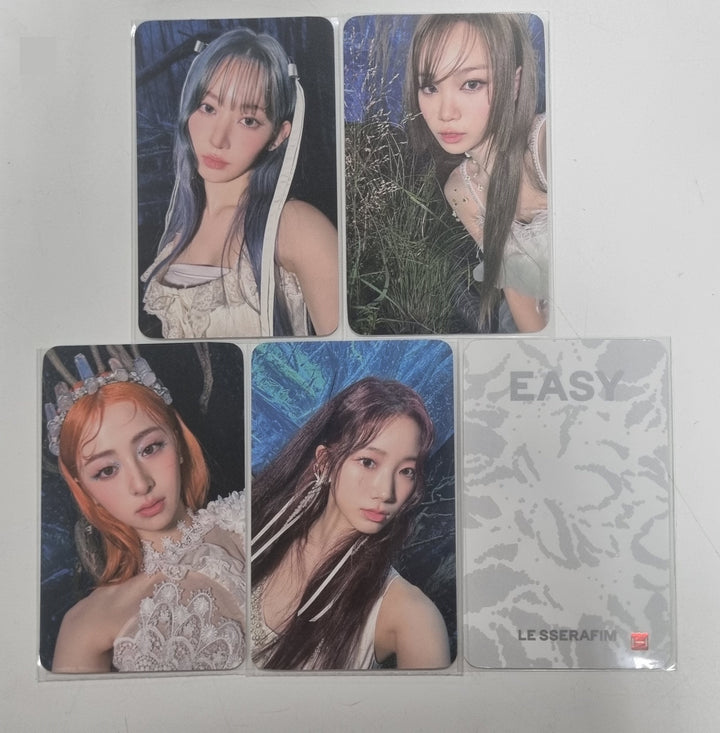 Le Sserafim 3rd Mini "EASY" - Powerstation Lucky Draw Event Photocards Set (5EA) [24.02.23] (Restocked 2/26) - HALLYUSUPERSTORE