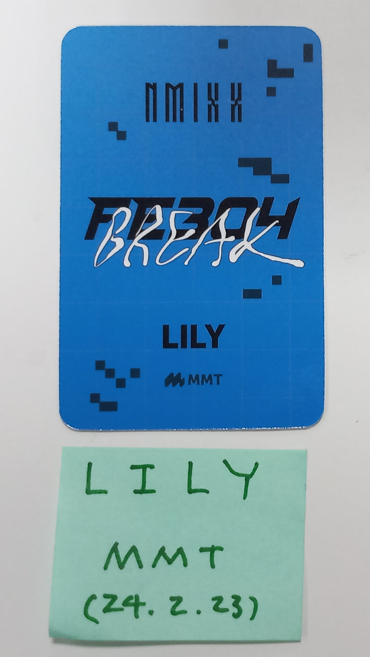 Lily (Of NMIXX) "Fe3O4: BREAK" - Hand Autographed(Signed) Photocard [24.2.23] - HALLYUSUPERSTORE