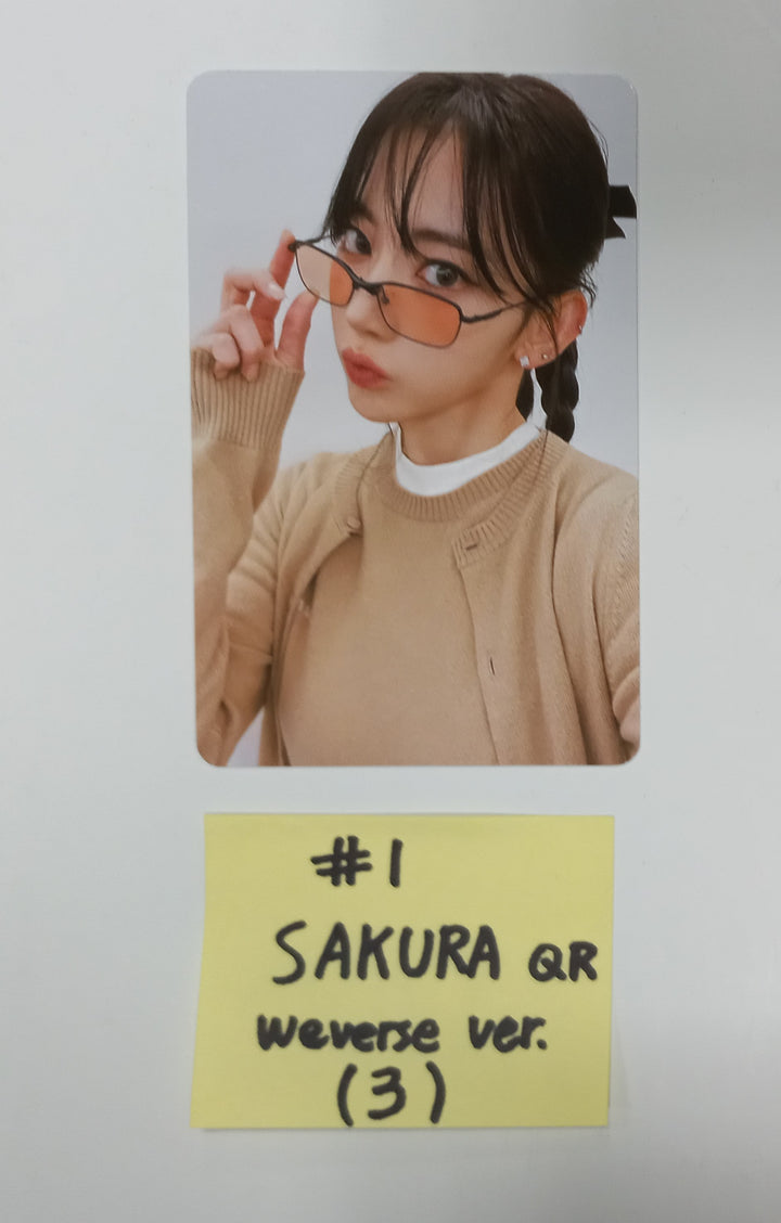 Le Sserafim 3rd Mini "EASY" - Official QR Photocard [Wever Album Ver.] [24.02.23] - HALLYUSUPERSTORE