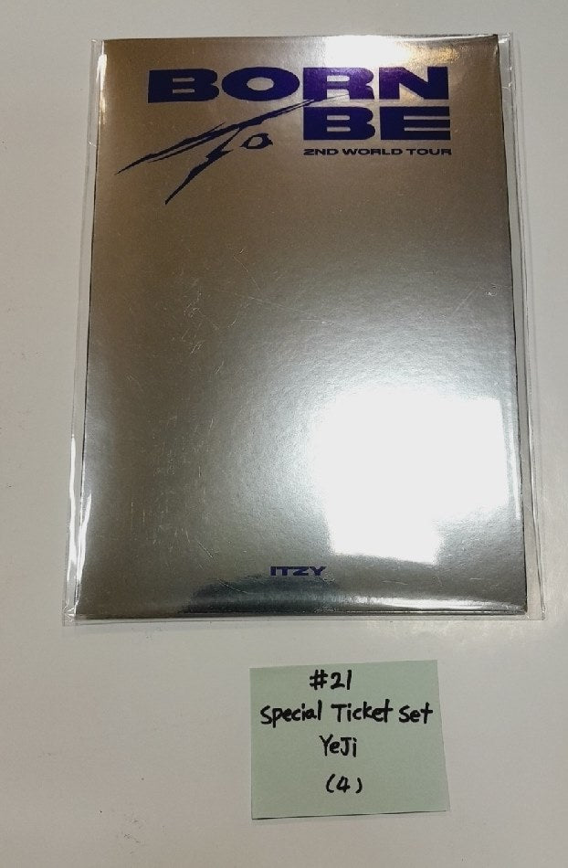Itzy "BORN To BE" 2ND WORLD TOUR - Official MD [Image Picket, Picket Cover, Holder Strap, Phone Tab, ID Set, Special Ticket Set] [24.2.24] - HALLYUSUPERSTORE