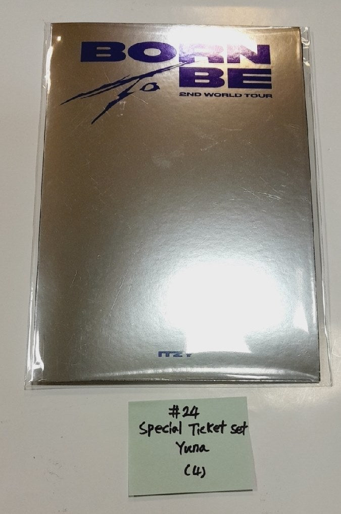 Itzy "BORN To BE" 2ND WORLD TOUR - Official MD [Image Picket, Picket Cover, Holder Strap, Phone Tab, ID Set, Special Ticket Set] [24.2.24] - HALLYUSUPERSTORE