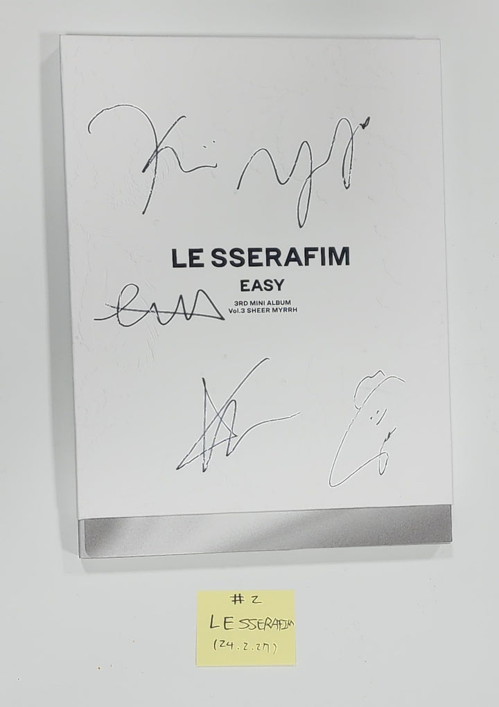 LE SSERAFIM "EASY", Moonbyul "Starlit of Muse" [Printed], TRI.BE "Diamond" - Hand Autographed(Signed) Album [24.2.27] - HALLYUSUPERSTORE