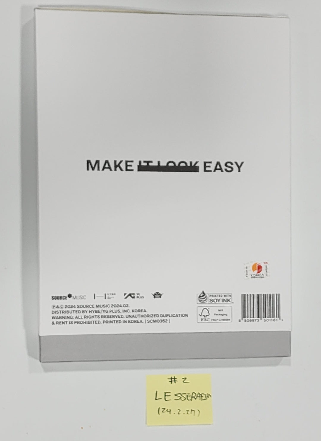 LE SSERAFIM "EASY", Moonbyul "Starlit of Muse" [Printed], TRI.BE "Diamond" - Hand Autographed(Signed) Album [24.2.27] - HALLYUSUPERSTORE