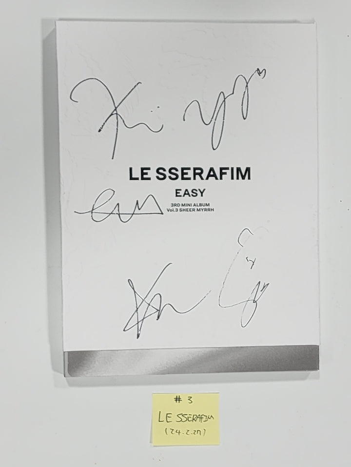 LE SSERAFIM "EASY", Moonbyul "Starlit of Muse" [Printed], TRI.BE "Diamond" - Hand Autographed(Signed) Album [24.2.27] - HALLYUSUPERSTORE