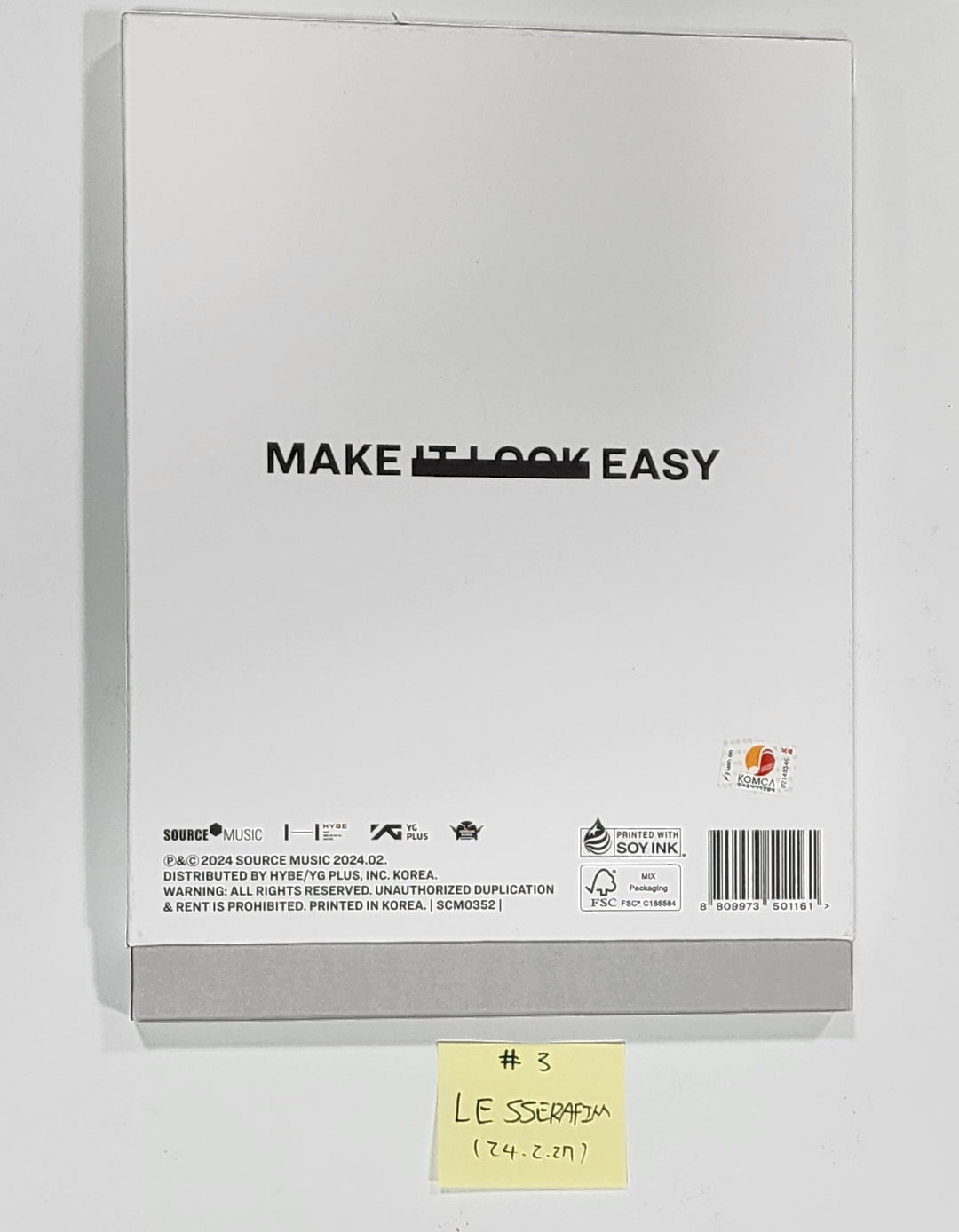 LE SSERAFIM "EASY", Moonbyul "Starlit of Muse" [Printed], TRI.BE "Diamond" - Hand Autographed(Signed) Album [24.2.27] - HALLYUSUPERSTORE