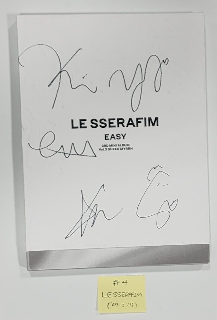 LE SSERAFIM "EASY", Moonbyul "Starlit of Muse" [Printed], TRI.BE "Diamond" - Hand Autographed(Signed) Album [24.2.27] - HALLYUSUPERSTORE