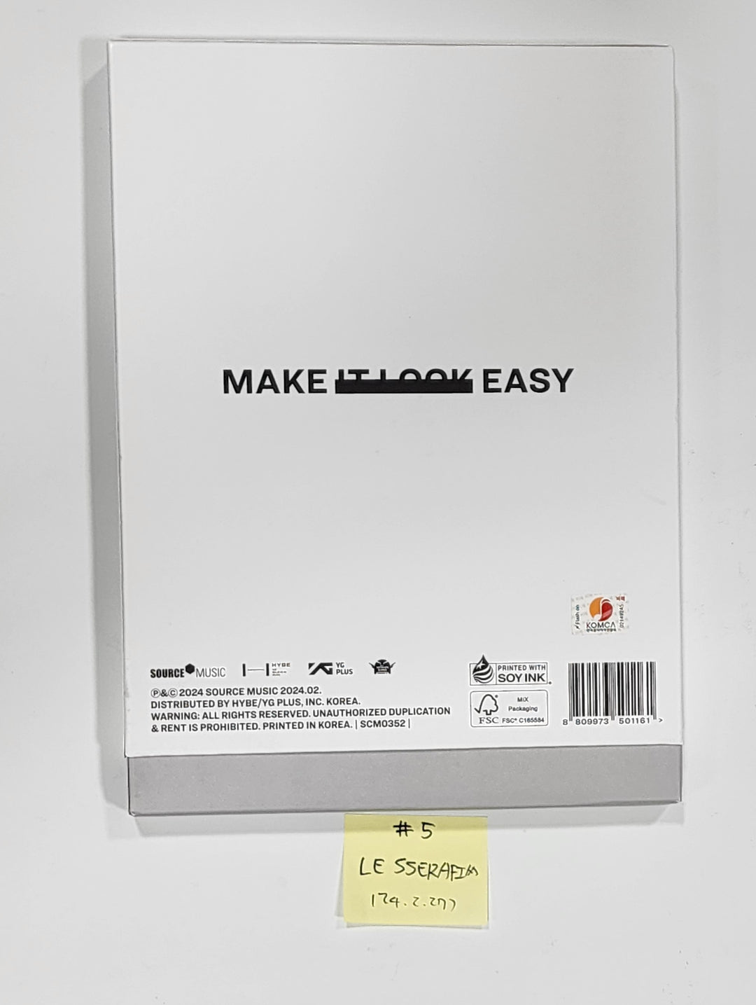 LE SSERAFIM "EASY", Moonbyul "Starlit of Muse" [Printed], TRI.BE "Diamond" - Hand Autographed(Signed) Album [24.2.27] - HALLYUSUPERSTORE