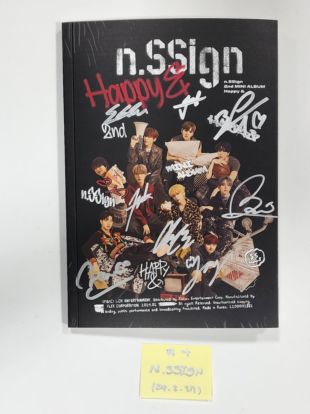 TEN "Light On Ver.", n.SSign "Happy &amp;", YUGYEOM "TRUST ME", P1Harmony "때깔" - Hand Autographed(Signed) Album [24.2.27] - HALLYUSUPERSTORE