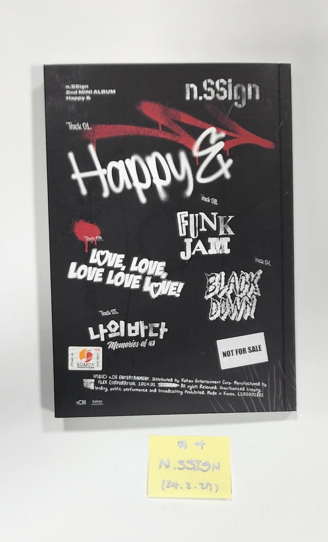 TEN "Light On Ver.", n.SSign "Happy &amp;", YUGYEOM "TRUST ME", P1Harmony "때깔" - Hand Autographed(Signed) Album [24.2.27] - HALLYUSUPERSTORE