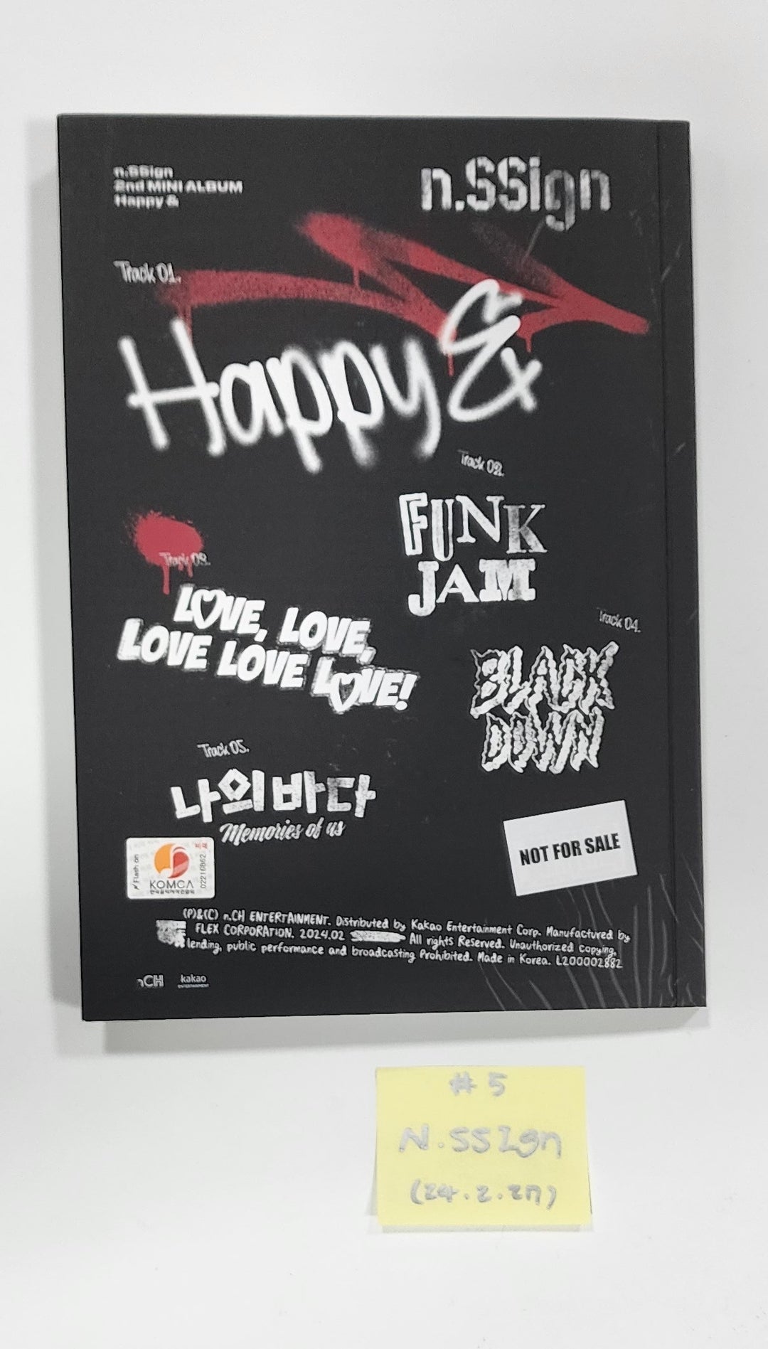 TEN "Light On Ver.", n.SSign "Happy &amp;", YUGYEOM "TRUST ME", P1Harmony "때깔" - Hand Autographed(Signed) Album [24.2.27] - HALLYUSUPERSTORE