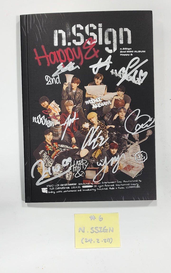 TEN "Light On Ver.", n.SSign "Happy &amp;", YUGYEOM "TRUST ME", P1Harmony "때깔" - Hand Autographed(Signed) Album [24.2.27] - HALLYUSUPERSTORE