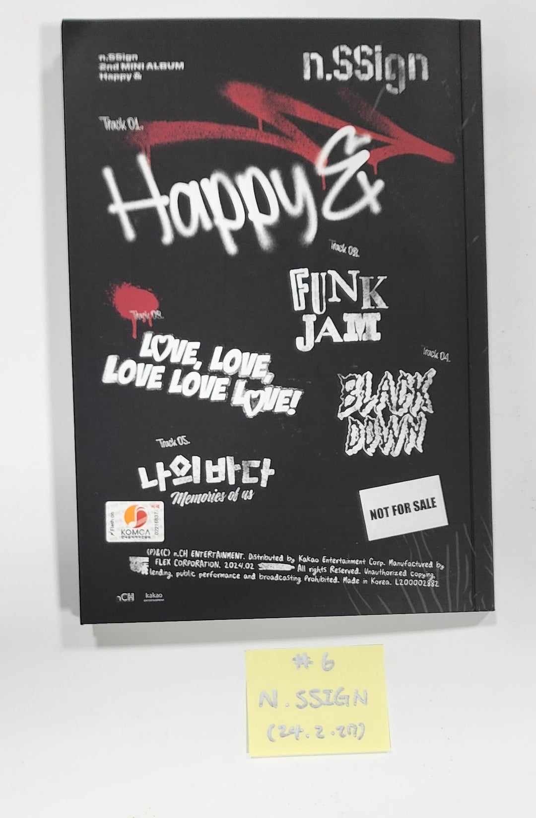 TEN "Light On Ver.", n.SSign "Happy &amp;", YUGYEOM "TRUST ME", P1Harmony "때깔" - Hand Autographed(Signed) Album [24.2.27] - HALLYUSUPERSTORE