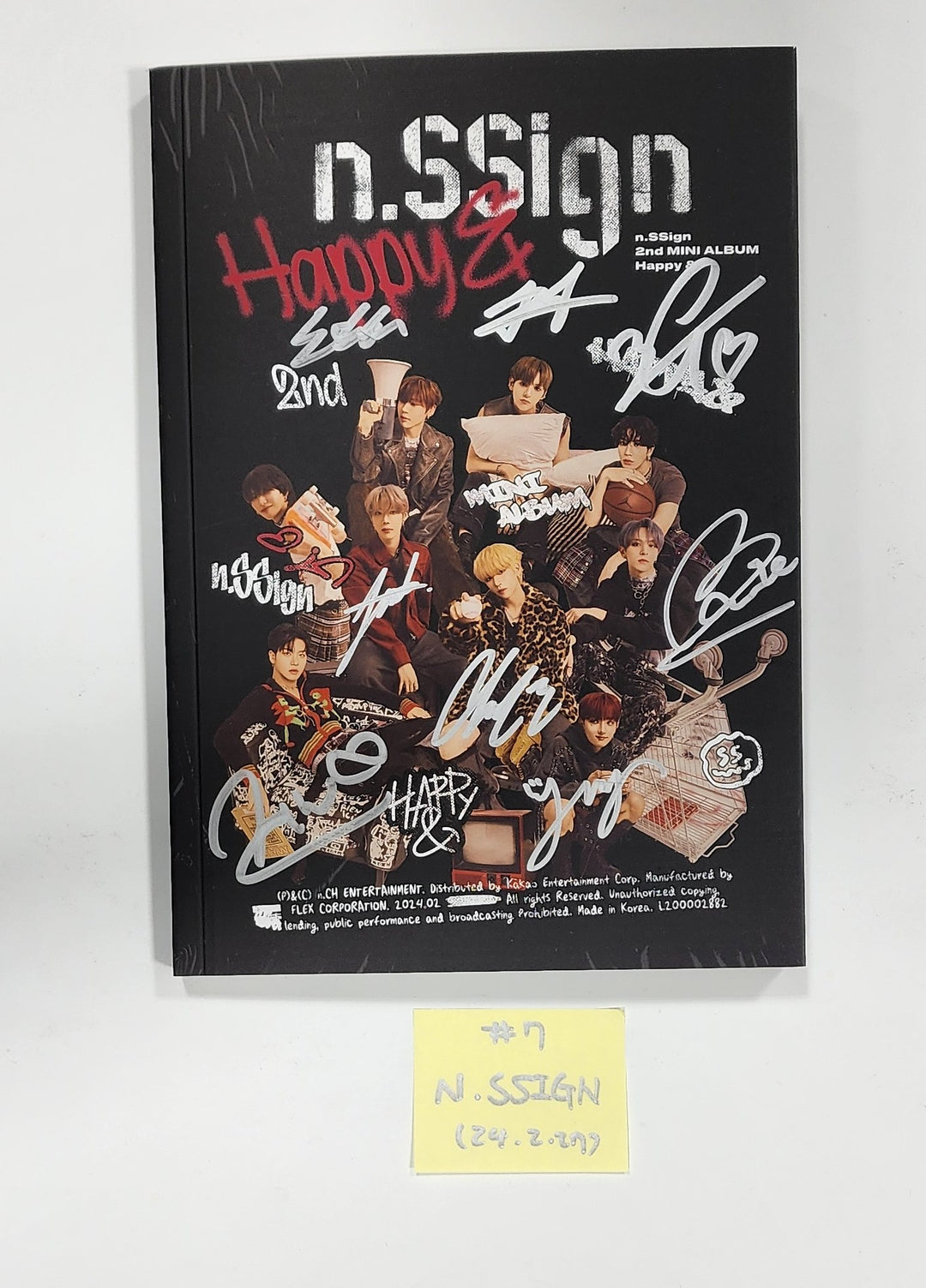 TEN "Light On Ver.", n.SSign "Happy &amp;", YUGYEOM "TRUST ME", P1Harmony "때깔" - Hand Autographed(Signed) Album [24.2.27] - HALLYUSUPERSTORE