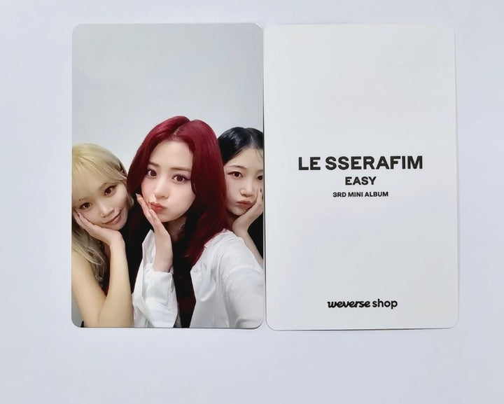 Le Sserafim 3rd Mini "EASY" - Weverse Shop Show Case Event Photocard [Weverse Album Ver.] [24.2.28] - HALLYUSUPERSTORE