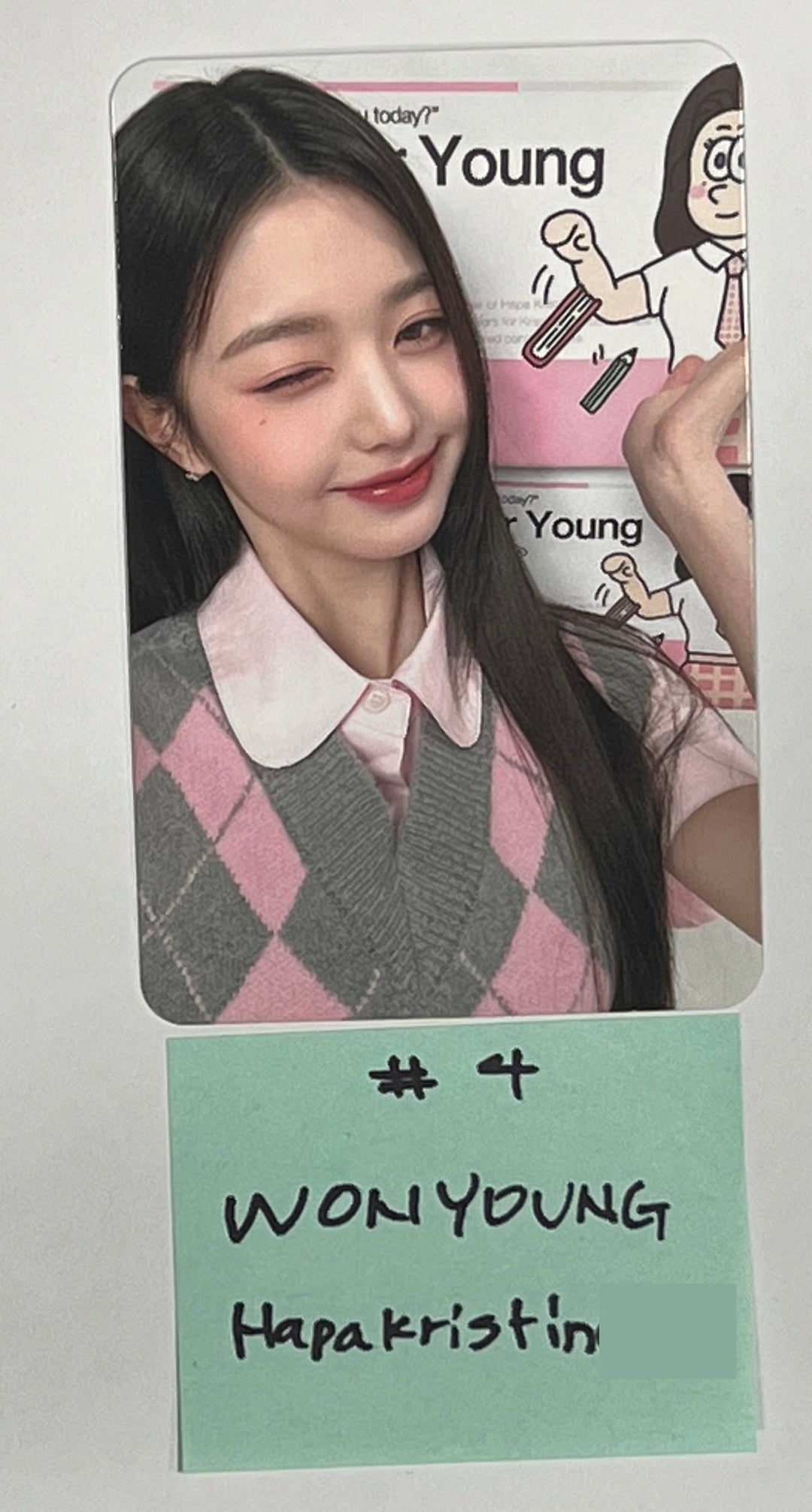 Wonyoung (Of IVE) Hapa X Jang Won Young - Hapa Kristin Event Photocards Ver.4 [24.2.28] - HALLYUSUPERSTORE